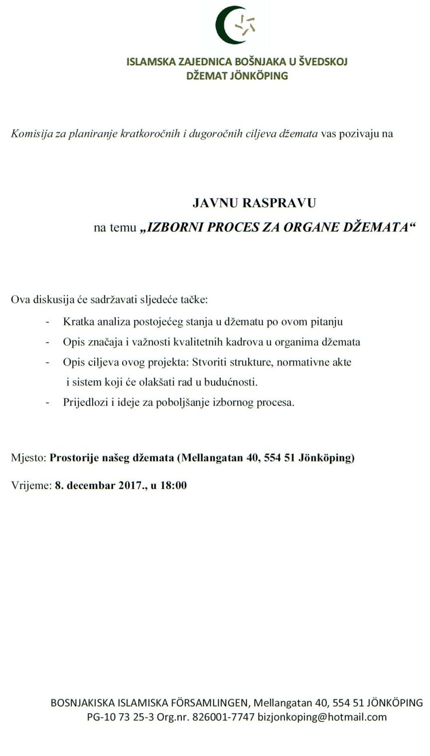 JAVNA RASPRAVA 8. DECEMBAR